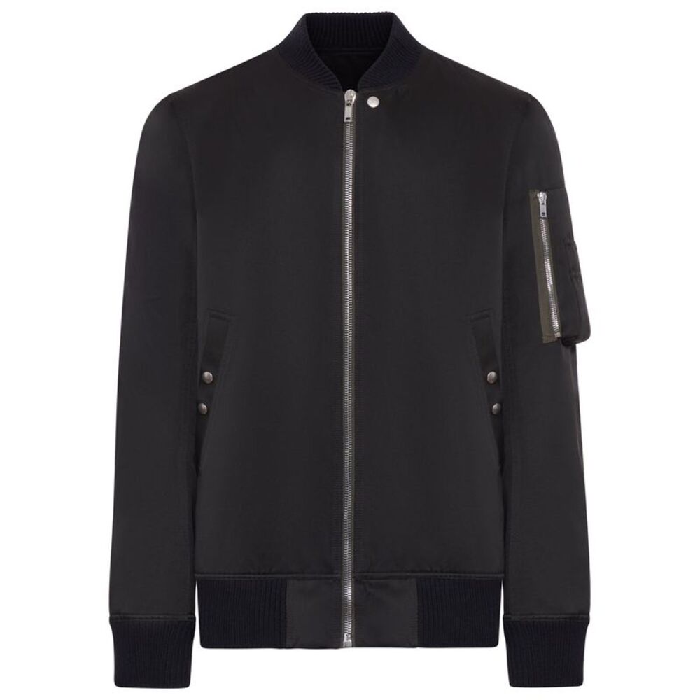 Rick Owens Men Padded Bomber Jacket With Zip